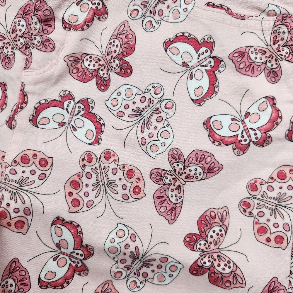 The Children Place Girls Shorts Skimmer Butterflies Pink Adjustable Waist Siz 14 - Picture 10 of 14